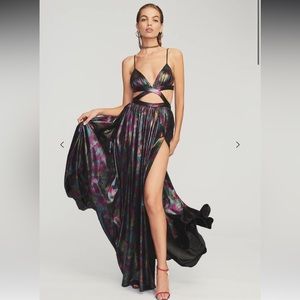 NWT Retrofete Jett Dress size medium. Midnight iridescent.